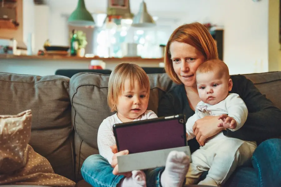 Parent and child reading together