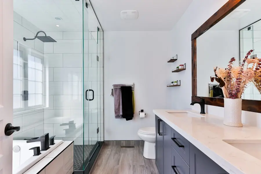 Clean bathroom prepared for a child's toilet training routine